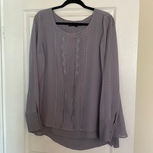 White House grey blouse Size 14
